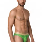 99926 Briefs Color Printed Green Size S/M - Image 3