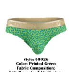 99926 Briefs Color Printed Green Size S/M - Image 7