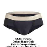 99932 Briefs Color Black-Gold Size S/M - Image 7