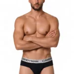 99932 Briefs Color Black-Silver Size L/XL