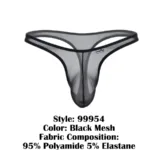 99954 Thongs Color Black Mesh Size L/XL - Image 7