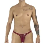 99954 Thongs Color Burgundy Mesh Size 1-2XL