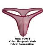 99954 Thongs Color Burgundy Mesh Size 1-2XL - Image 7