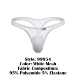 99954 Thongs Color White Mesh Size 1-2XL - Image 7