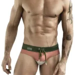 1802 Wave Swim Briefs Color Green Size M