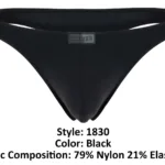 1830 Desirable Thongs Color Black Size L - Image 7