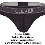 2008 Raw Thongs Color Dark Gray Size L - Image 7