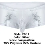 2061 Diamond Trunks Color Silver Size L - Image 8