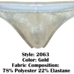 2063 Diamond Thongs Color Gold Size L - Image 7