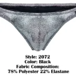 2072 Sparkles Thongs Color Black Size S - Image 7
