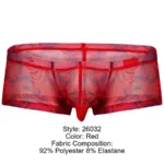 26032 Calipso Trunks Color Red Size L - Image 7