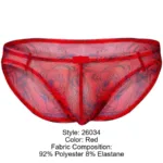 26034 Calipso Bikini Color Red Size L - Image 7