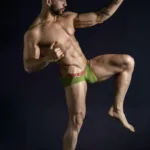 519968 3PK Australian Latin Briefs Color Beige-Blue-Green Size L