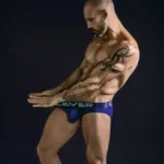 Alternative view of 519968 3PK Australian Latin Briefs Color Beige-Blue-Green Size L