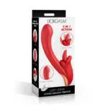 Lusty Licker Licking Silicone Vibrator - Red