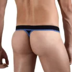 Alternative view of 1012-BLK Borderline Thongs Color Black Size 2XL