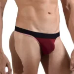 1012-BRD Borderline Thongs Color Bordeaux Size 2XL