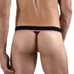 Alternative view of 1012-BRD Borderline Thongs Color Bordeaux Size 2XL