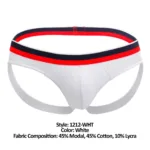 1212-WHT Metro Jock Color White Size L - Image 8