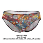 1217-PRN Groovy Bikini Color Printed Size L - Image 8