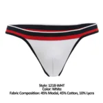 1218-WHT Metro Thong Color White Size M - Image 9