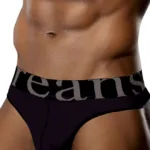 1250-BLK Wide-band Thong Color Black Size L