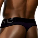 Alternative view of 1250-BLK Wide-band Thong Color Black Size L