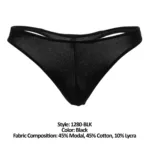 1280-BLK Hang-loose Thong Color Black Size L - Image 7