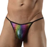 1300-RBW Disco Thongs Color Rainbow Size L