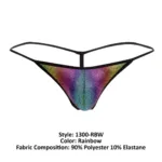 1300-RBW Disco Thongs Color Rainbow Size M - Image 7