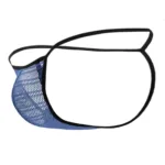 1306-BLU Mesh G-String Thong Color Blue Size M - Image 9