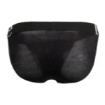 1313-BLK Ribbed Micromodal Bikini Color Black Size L - Image 7