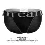 1313-BLK Ribbed Micromodal Bikini Color Black Size L - Image 8