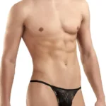 1326-PAN Flashy G-String Color Black Panther Size L
