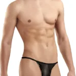 1326-SBK Flashy G-String Color Space Black Size L