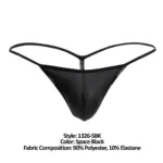 1326-SBK Flashy G-String Color Space Black Size M - Image 7