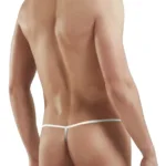 Alternative view of 1326-SLV Flashy G-String Color Silver Snake Size L
