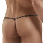 Alternative view of 1330-BRD Ribbed Modal T-thong Color Bordeaux Size L