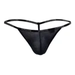 1330-NVY Ribbed Modal T-thong Color Navy Size S - Image 5