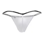 1330-WHT Ribbed Modal T-thong Color White Size M - Image 5