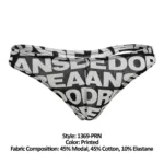 1369-PRN Big Logo Thong Color Printed Size L - Image 8