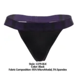 1379-BLK Micromodal Thong Color Black Size L - Image 10