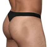 Alternative view of 1392-BLK Euro Thong Color Black Size XL