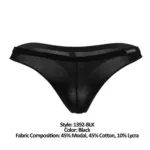 1392-BLK Euro Thong Color Black Size L - Image 6