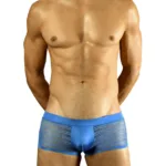 1588-BLU Mesh Trunk Color Blue Size L