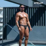 EW1766 X4D SW Swim Briefs Color Black-White Size S - Image 4