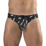EW1766 X4D SW Swim Briefs Color Black-White Size L