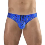 EW1767 X4D SW Swim Briefs Color Blue-Sunglasses Size M