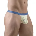 EW1768 SLK SE G-String Color Vanilla-Birds Size S - Image 3