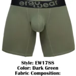 EW1788 MAX FLOW Boxer Briefs Color Dark Green Size S - Image 7